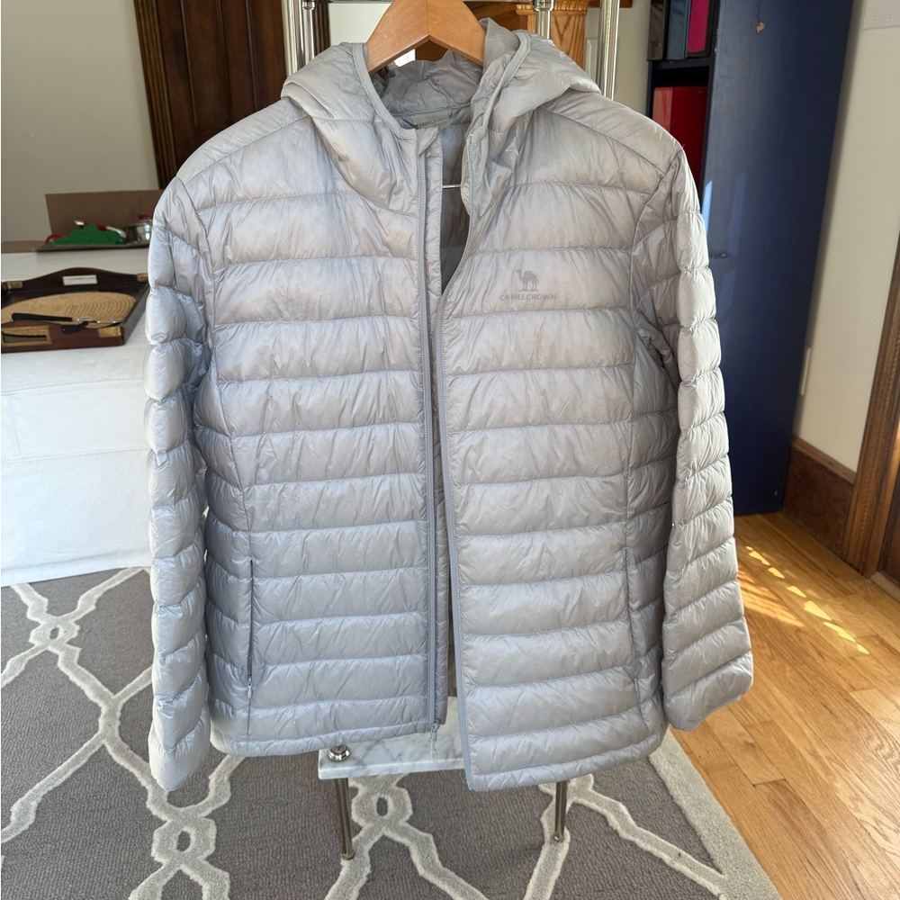 Camel Crown Lightweight Gray Puffer Jacket